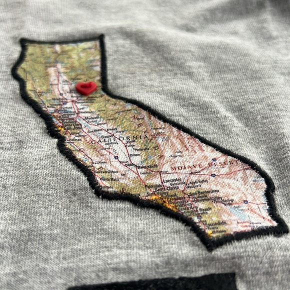 California Map Home Baseball Tee T-Shirt - Picture 11 of 12